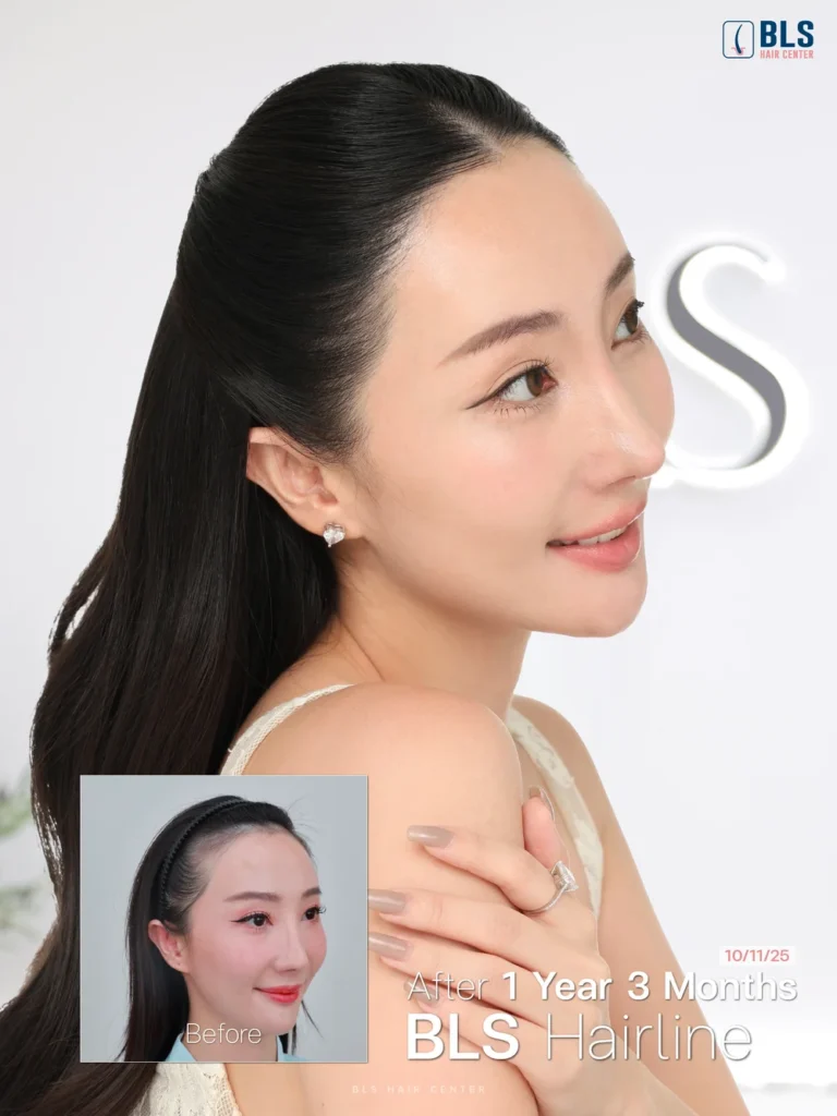 BLS Hairline ไรผมเป็นธรรมชาติ หลังปลูกผม Non-Shaven FUE