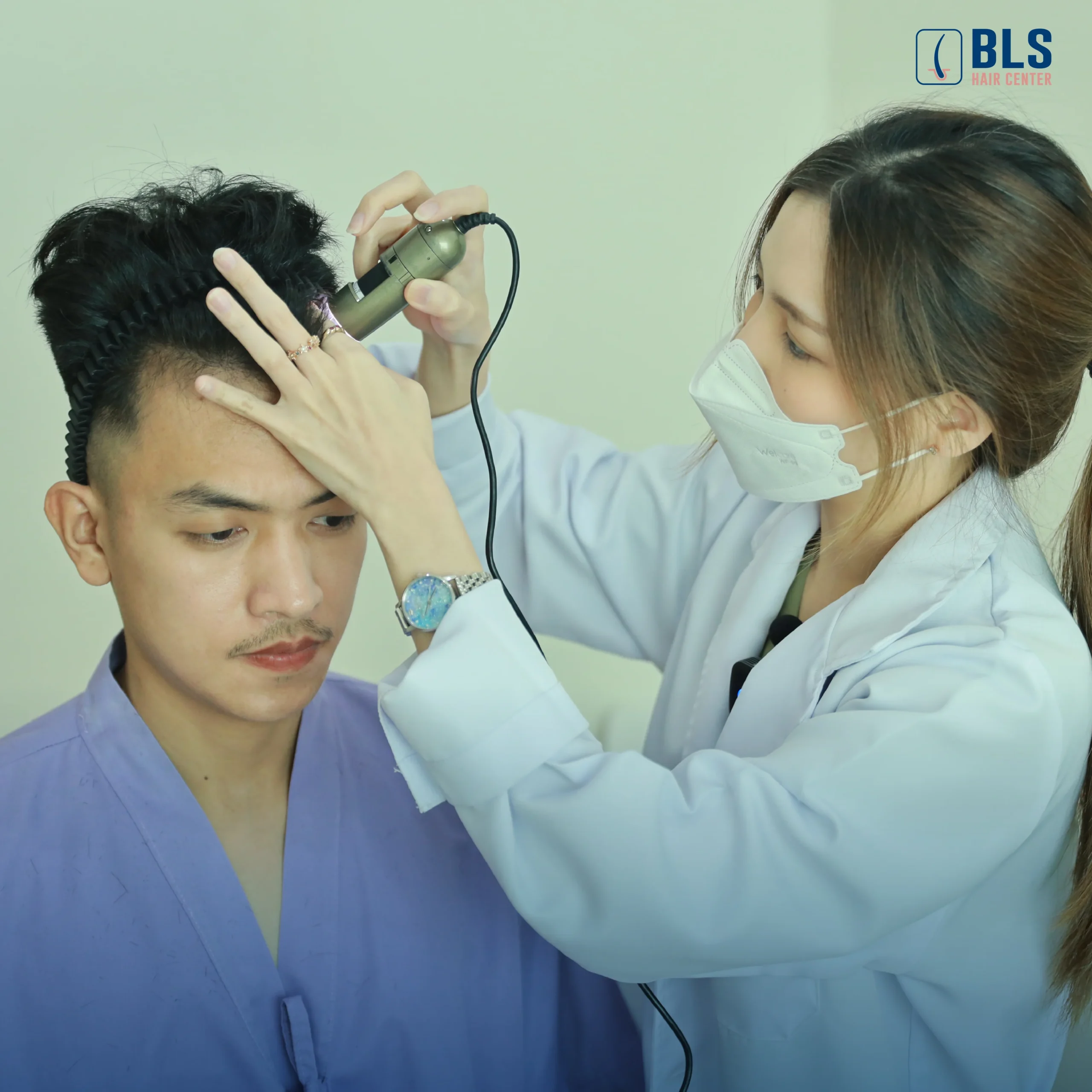 ปลูกผมผู้ชาย กับหมอเบส ที่ BLS Hair Center 