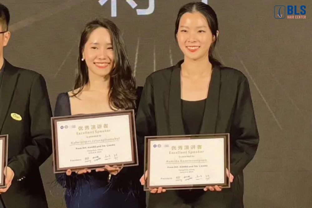 Excellent Speaker ที่งานประชุมวิชาการของแพทย์ปลูกผมเอเชีย 8th Asian Association of Hair Restoration Surgeons Meeting (AAHRS-CAHRS 2024)