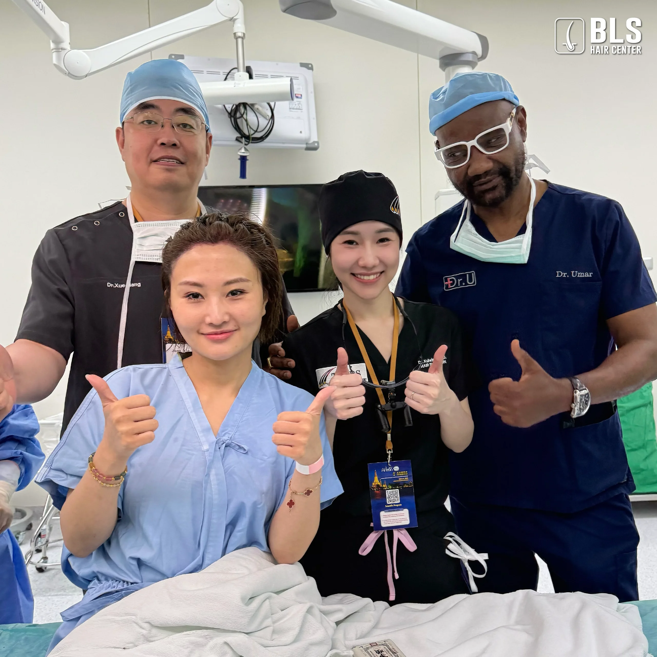 แพทย์ BLS ร่วม Live Surgery โชว์ปลูกผม ที่งาน AAHRS 2025