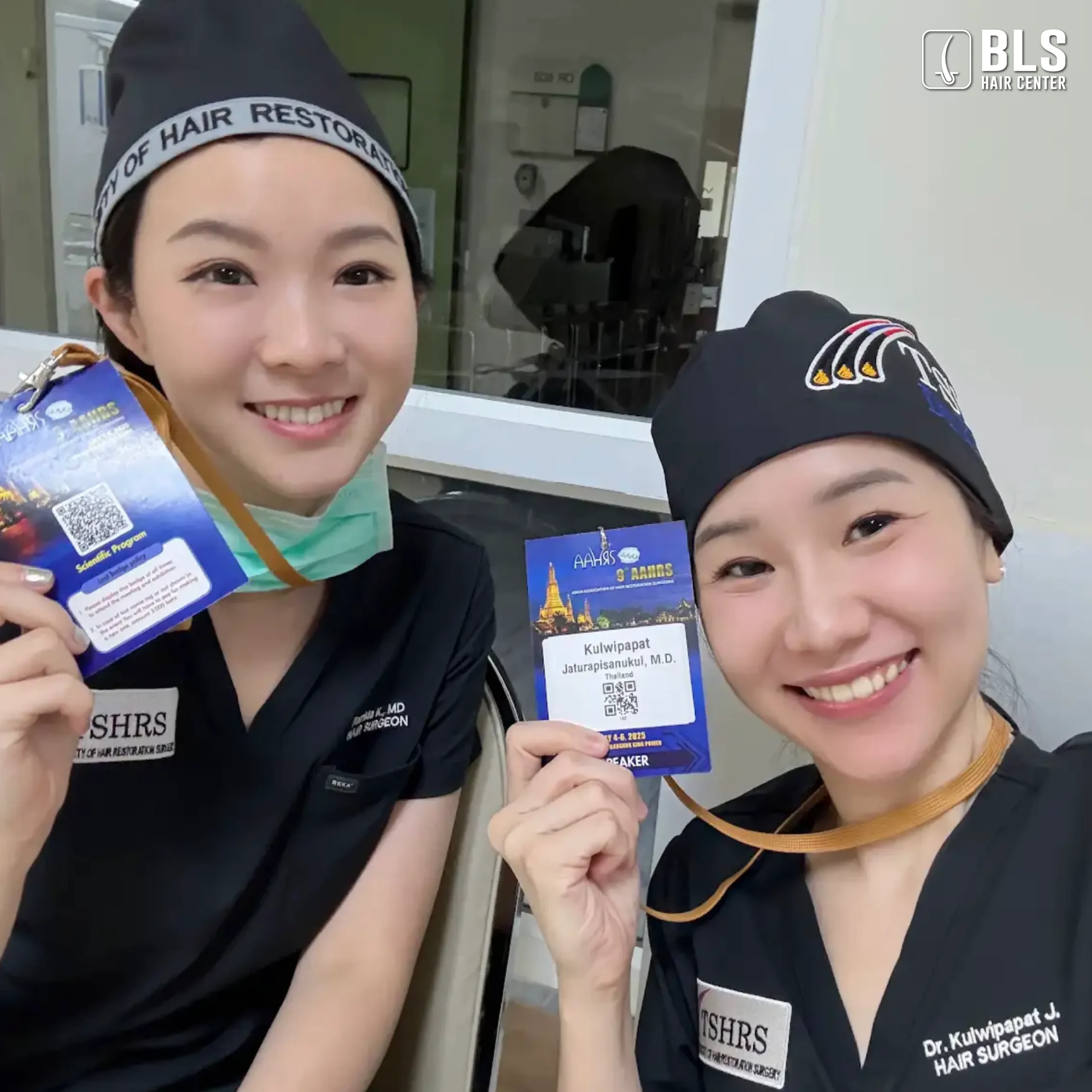 หมอฝน และหมอบี ร่วมการ Live Surgery โชว์ปลูกผม ที่งาน AAHRS 2025