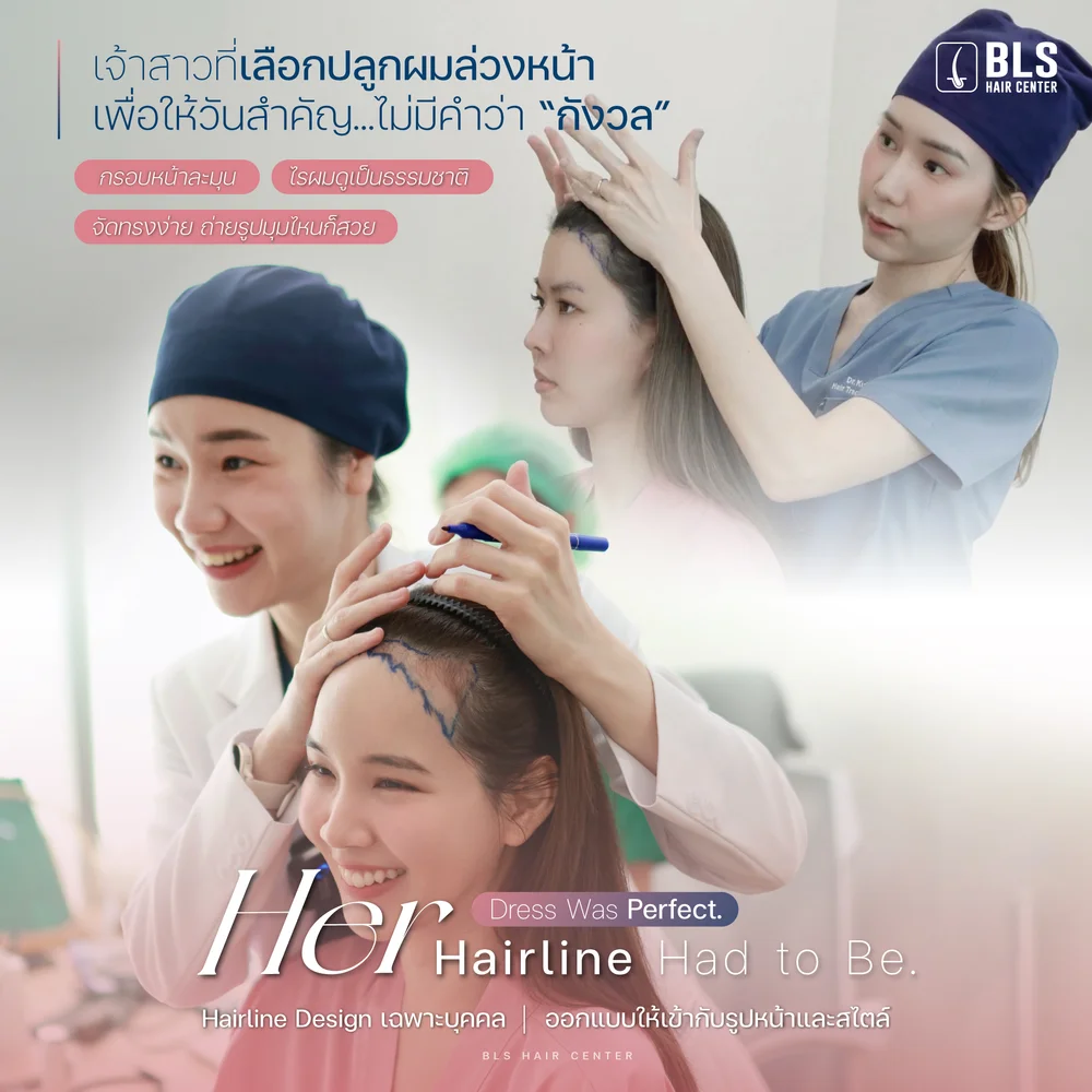 ประเมินปัญหาและออกแบบแนวไรผม ที่ BLS Hair Center