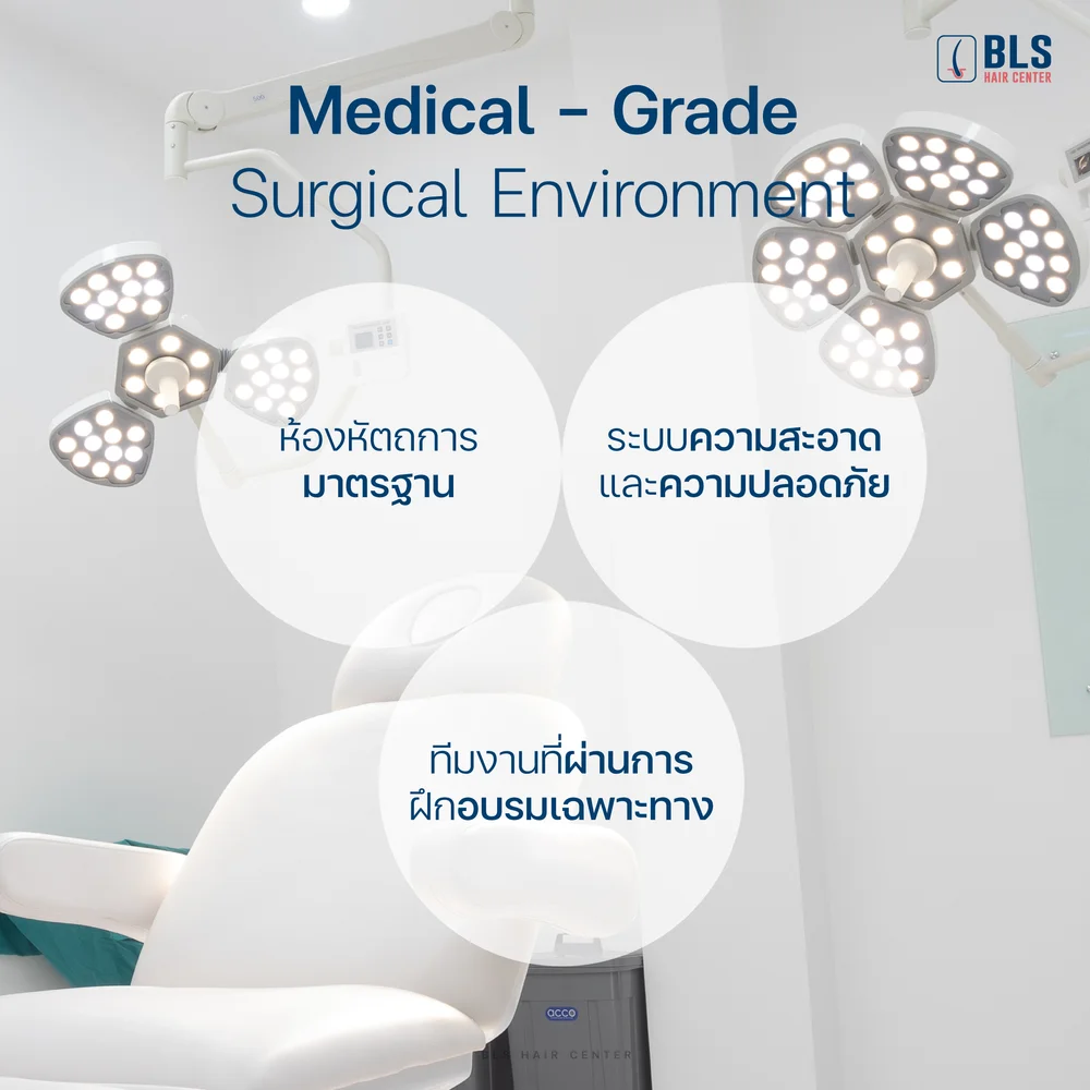 Medical Grade Surgical Environment at BLS Hair Center